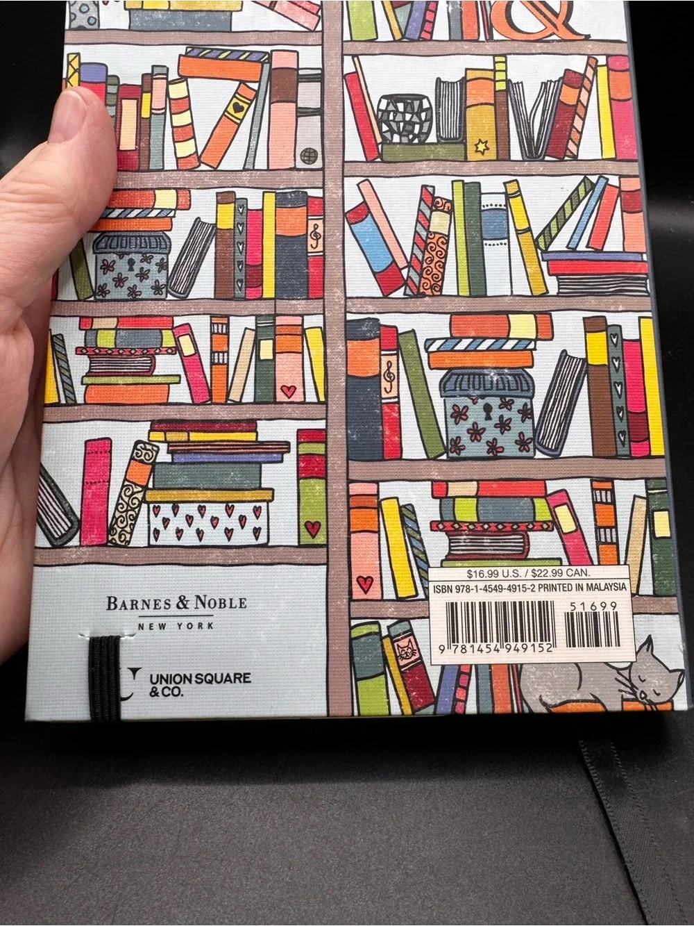 Barnes & Noble My Book Journal - Colorful Bookshelf Cover